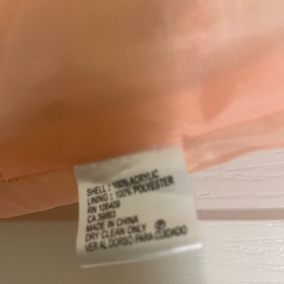 ALEX MARIE SIZE 14 PEACH/TAN TWEED FULLY LINED SHORT SKIRT - Picture 6 of 7